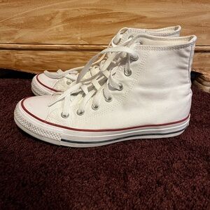 Converse White High Tops - 8